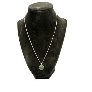 Avon Sterling Silver Necklace with R initial pendant NIB vintage 2010